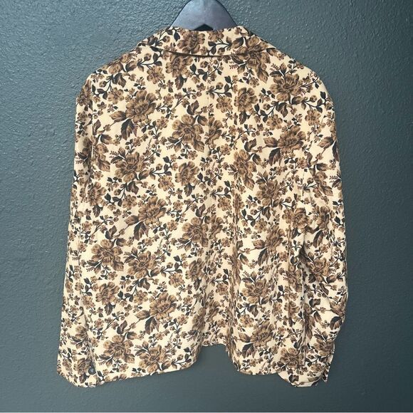 Free People Cali Floral Print Boxy Single Breasted Blazer - Picture 8 of 16